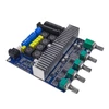 Kép 1/7 - TPA3116 2.1 mélynyomó erősítő 2*50W + 100W + BT5.0