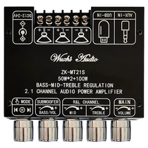 ZK-MT21S 2.1-es erősítő 2*50W+100W