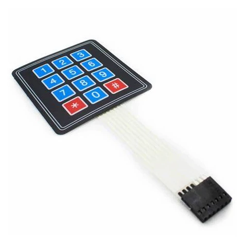 3x4 Membrán Billentyűzet Arduino-hoz