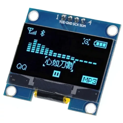 1,3&quot; Oled kijelző/kék, 128*64, I2C