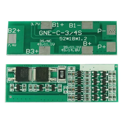 4S 8A 18650 Akku felügyeleti rendszer BMS  16,8 V Li-ion védő modul