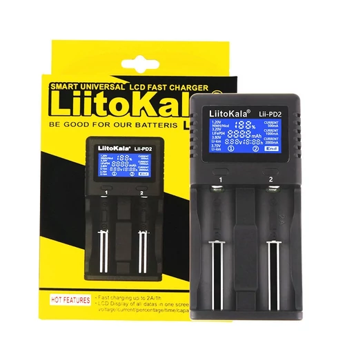 LiitoKala Lii-PD2 akkumulátor töltő