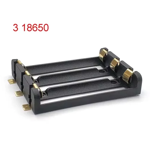 18650 Akku cela tartó 3 db-os  SMD