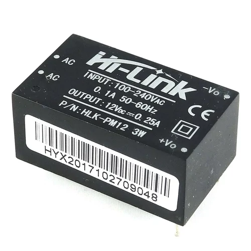 HLK-PM12  220AC/12V DC 0,25A tápegység modul