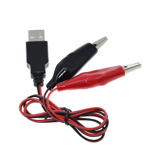USB-aligátor táp kábel