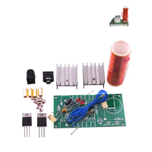 Mini Tesla tekercs 15W - DIY készlet