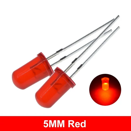 LED 5mm piros /10 db