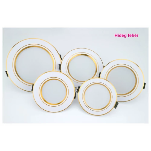 LED beépíthető lámpa arany 18W/230V HF