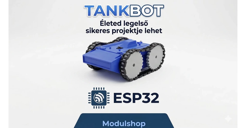 Tankbot Example Modulshop - TankBot 1.0 DIY készlet /esp32 alapú - 25.000 Ft