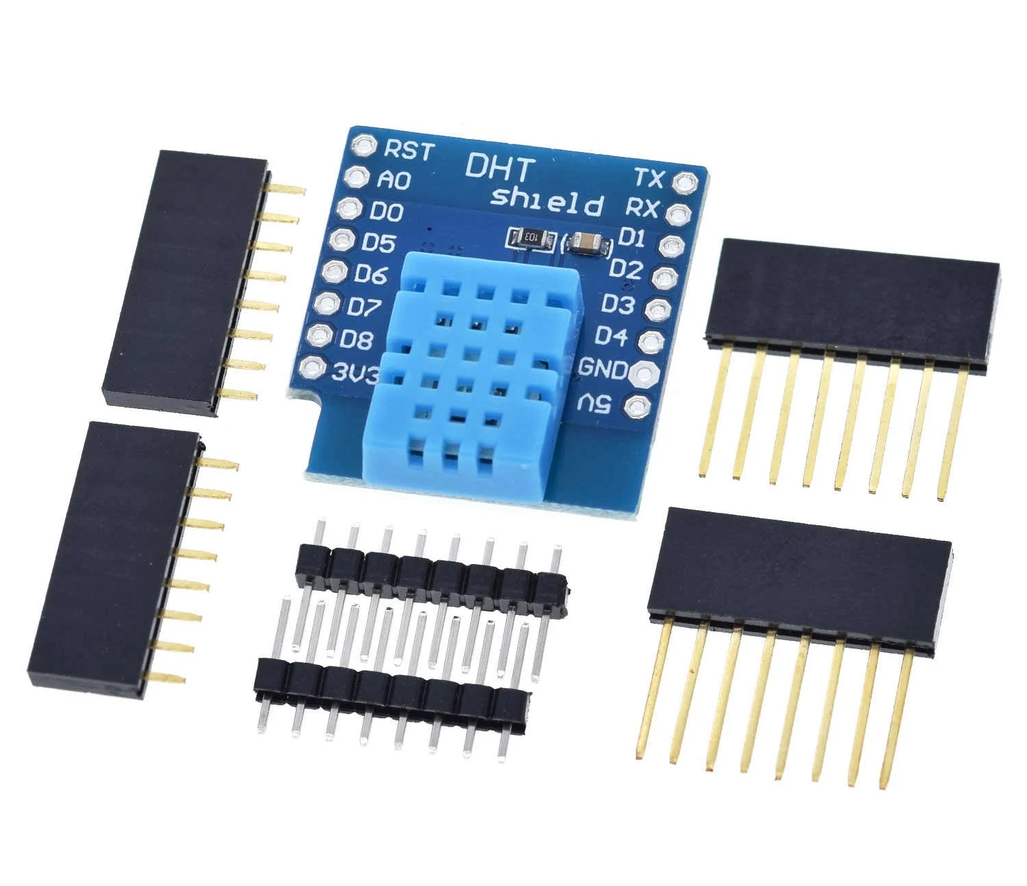 ESP D1 mini DHT11 shield - pára - hő - szenzor