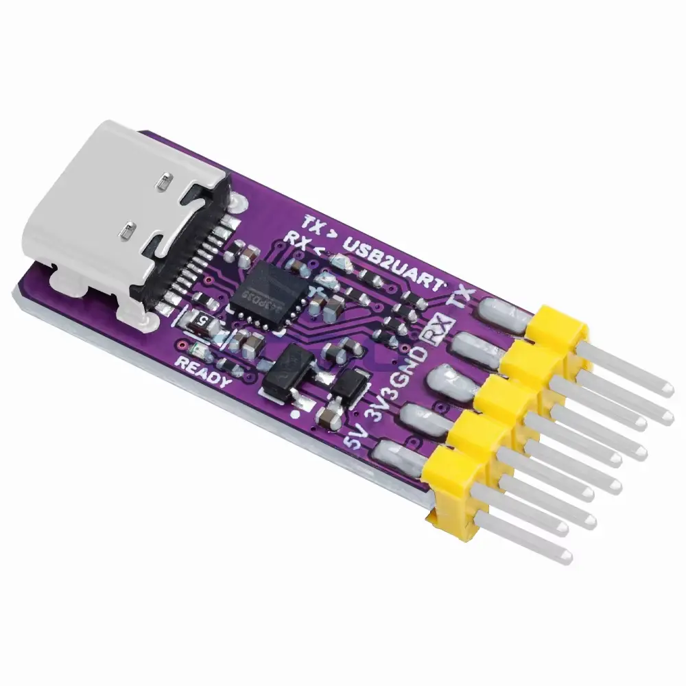 CH343P USB – Soros (TTL UART) Modul – 6Mbps, 5V/3.3V, Type-C