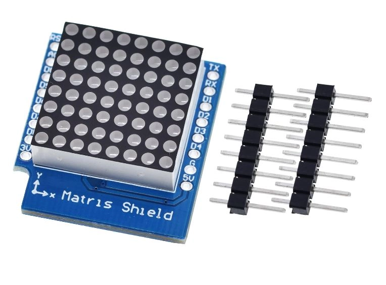 LED mátrix shield D1mini