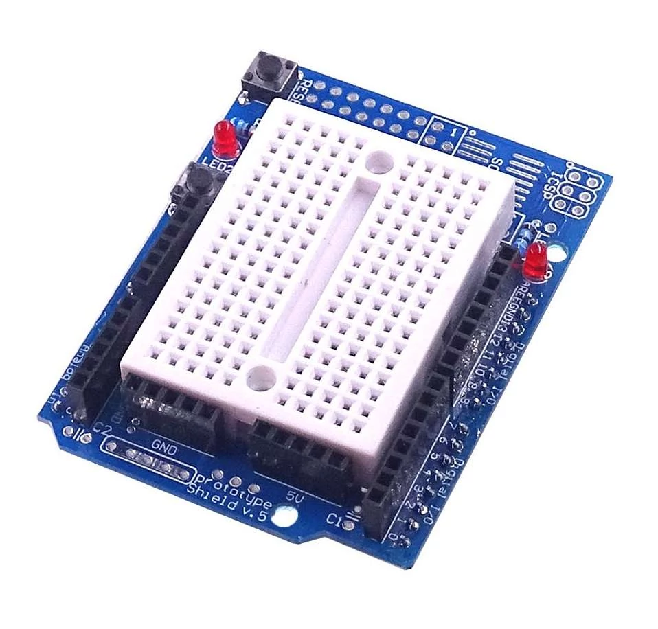 Arduino uno proto shield+breadmoard(170 lyukas)