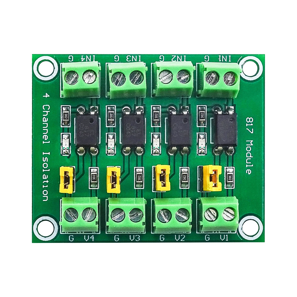 Optocsatoló – 4-csatornás modul - 817 IC