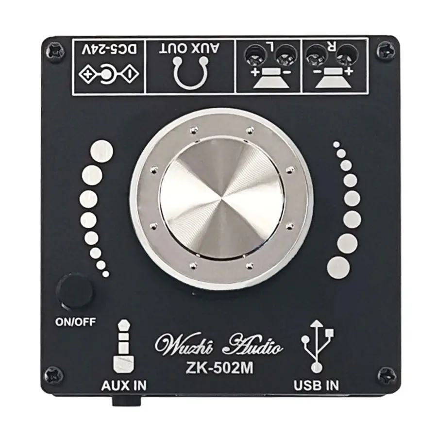 ZK-502M sztereó erősítő, Bluetooth 5.0, AUX, 2*50W