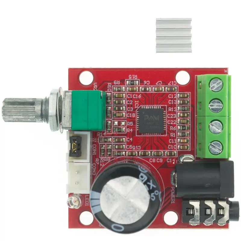 Mini sztereó erősítő PAM8610  2X10W, 12 V