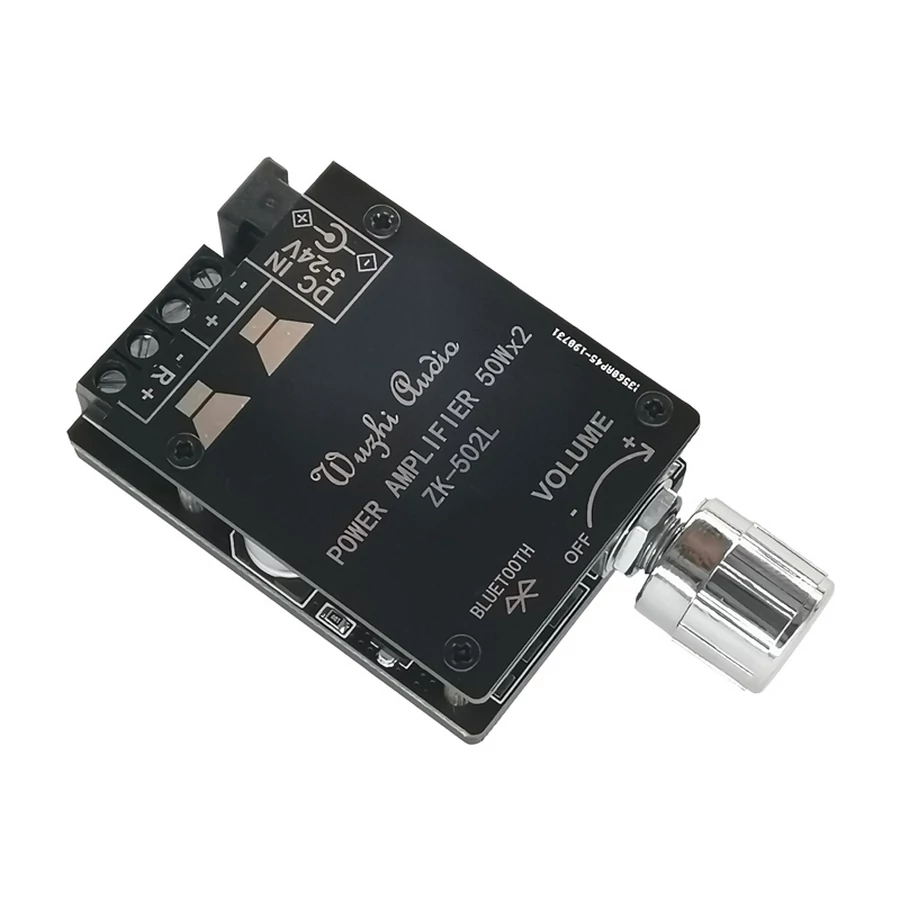 ZK-502L HiFi sztereó erősítő, Bluetooth 5.0, 2*50 W, 2-24 v