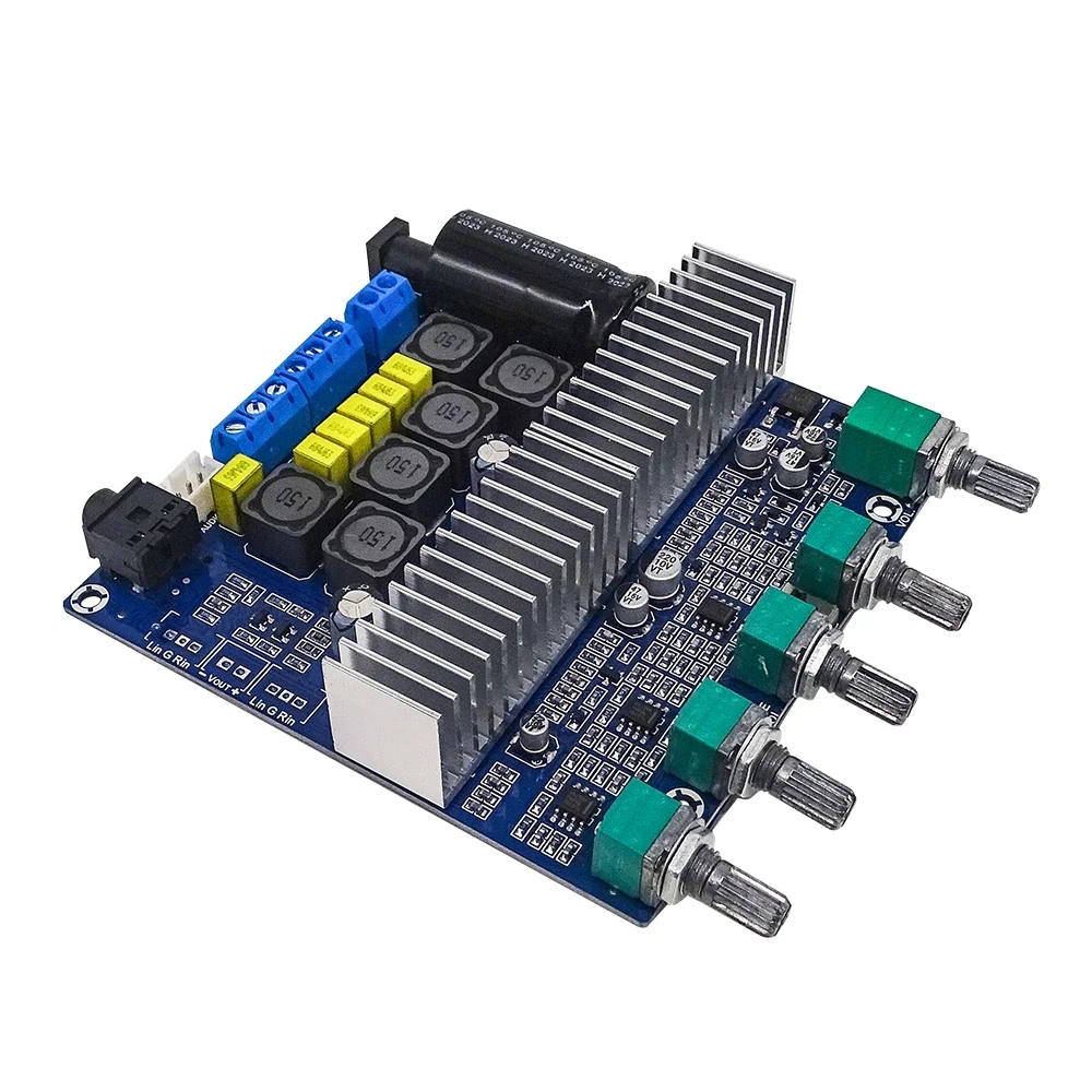 TPA3116 2.1 mélynyomó erősítő 2*50W + 100W + BT5.0