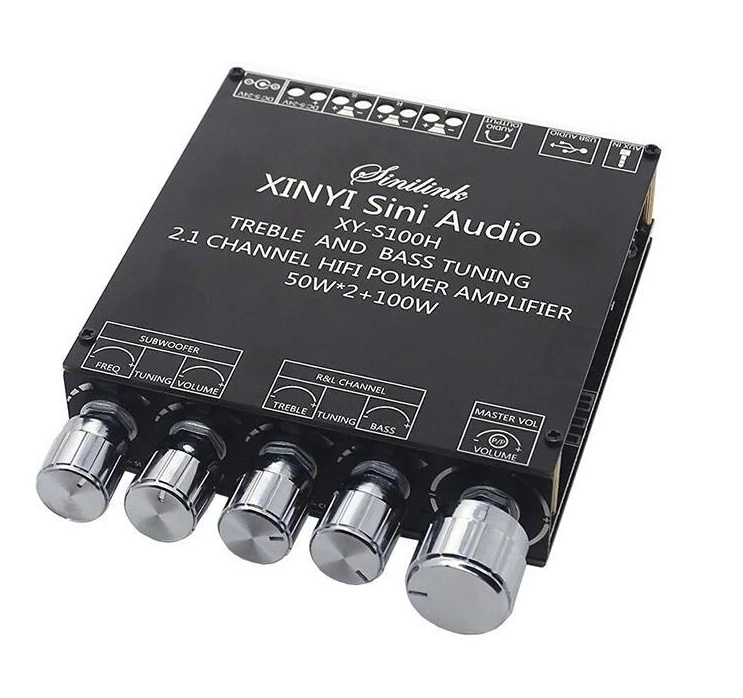 XY-S100H Erősítő 2.1, 2*50W+100W