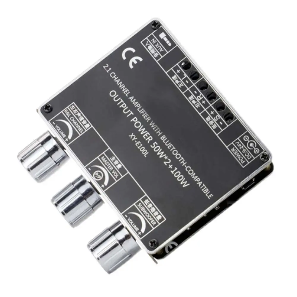 XY-E100L Bluetooth 5.1 2.1 csatornás audio erősítő modul – 2×50W + 100W 
