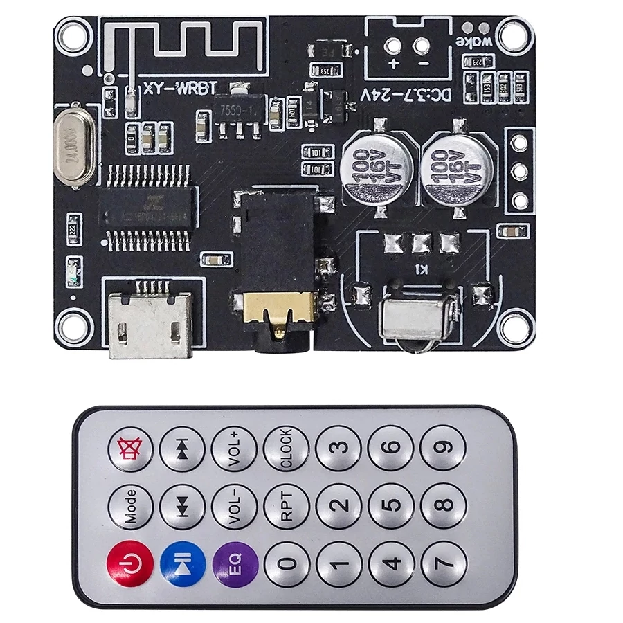 XY-WRBT Bluetooth 5.0 audió vevő + távirányító (3,7-24 V)