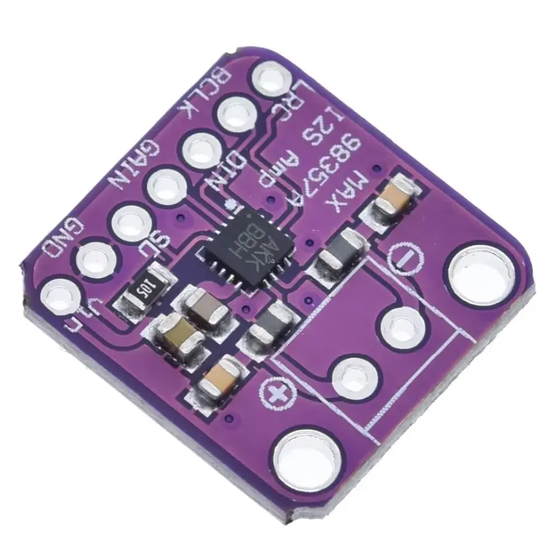 MAX98357 D-osztályú, I2S bemenetű erősítő modul, DAC, 3W, 96KHz