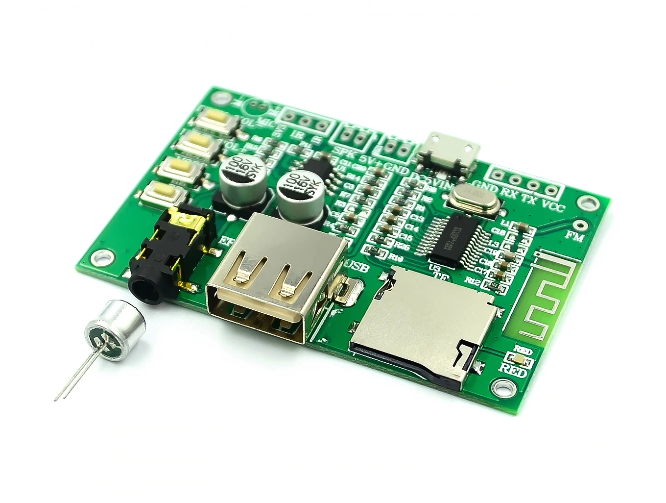 BT201 Fülhalgató erősítő, BT5.0,MicroSD,Pendrive