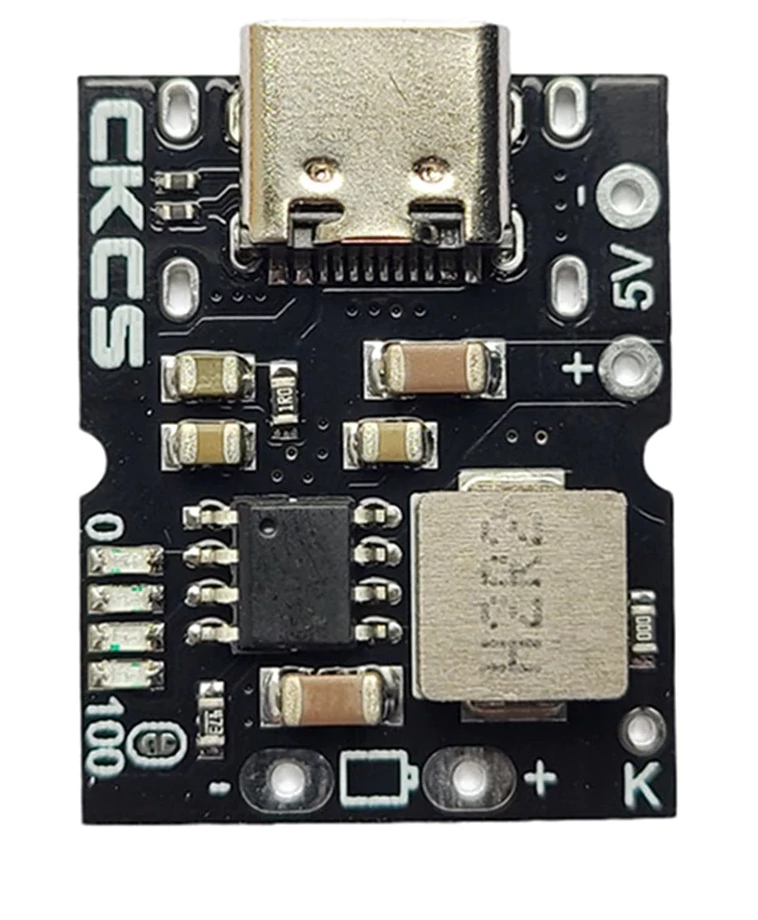 18650 Li-ion 1 cellás power b. modul, 5V kimenet 2A USB-C