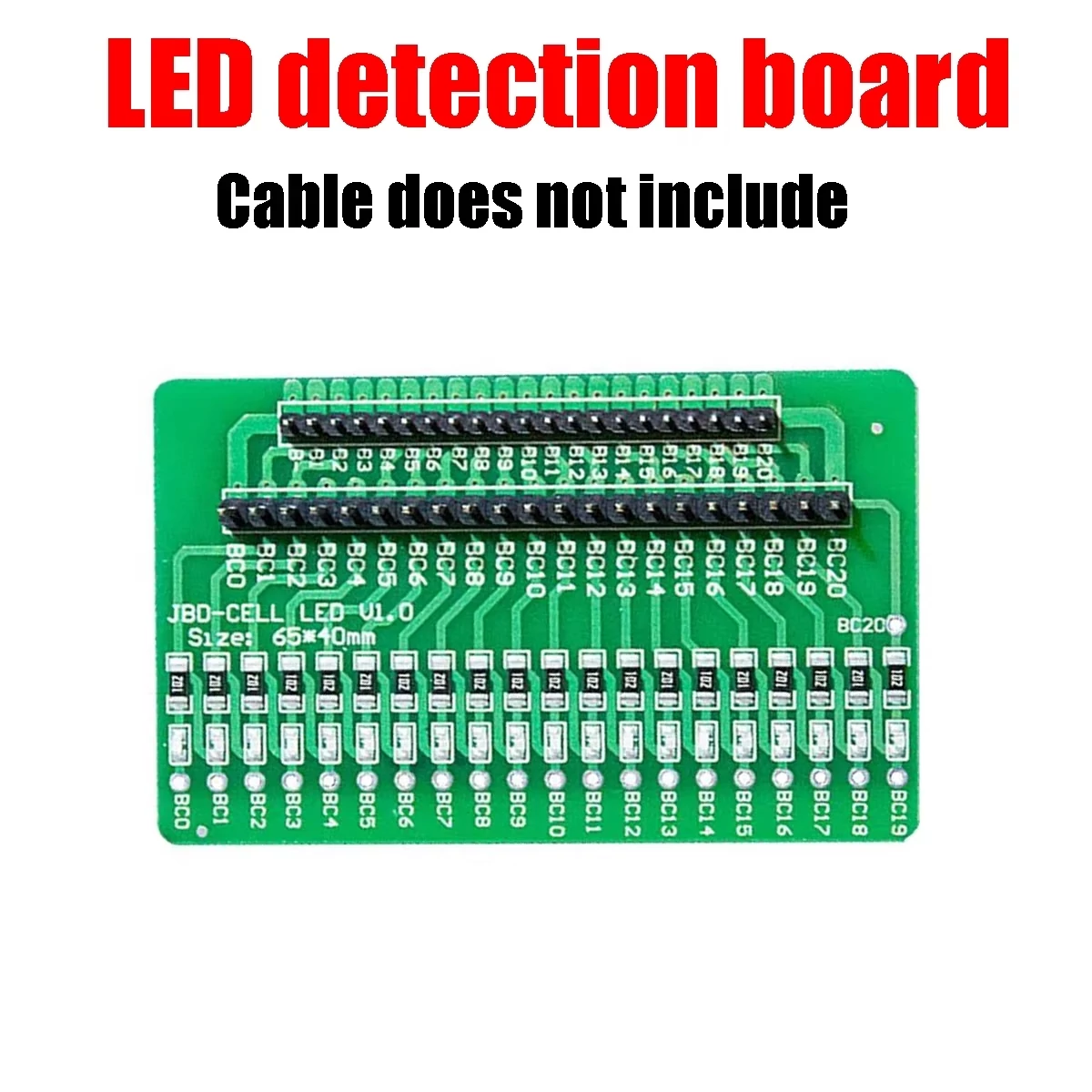 18650 LI-ion pakk feszültség osztó teszter PCB