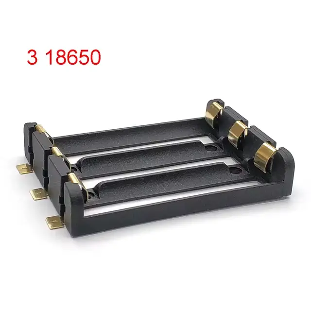 18650 Akku cella tartó 3 db-os SMD felület szerelhető