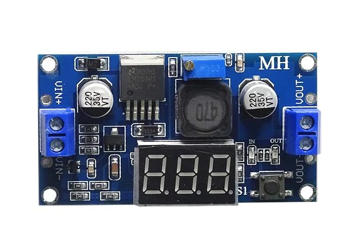 LM2596 step down modul kijelzővel