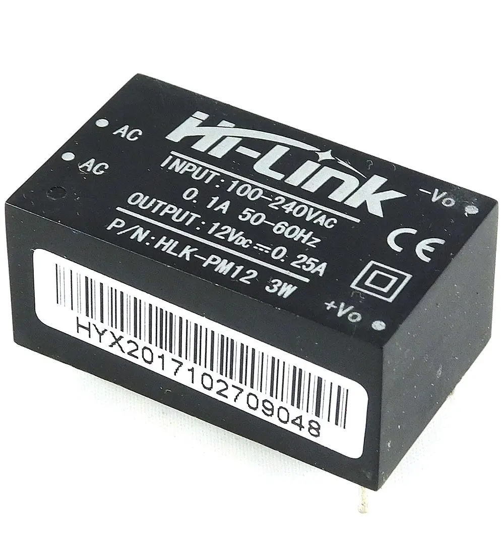 HLK-PM12  220AC/12V DC 0,25A tápegység modul