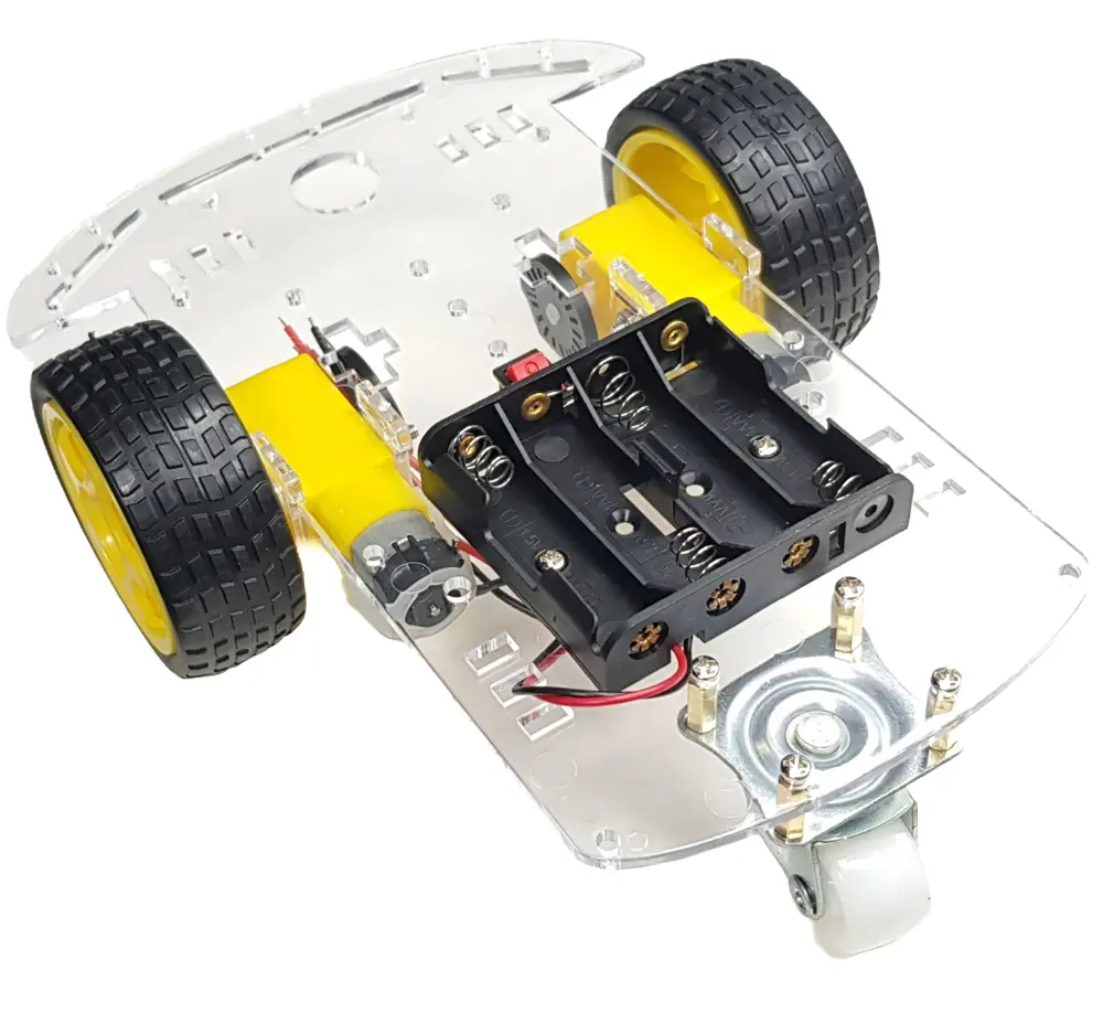 Robot autó alváz 2 motor + bolygókerék