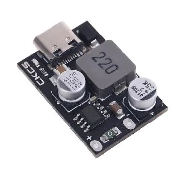 QC mini gyorstöltő, step down 6-30 V USB-C