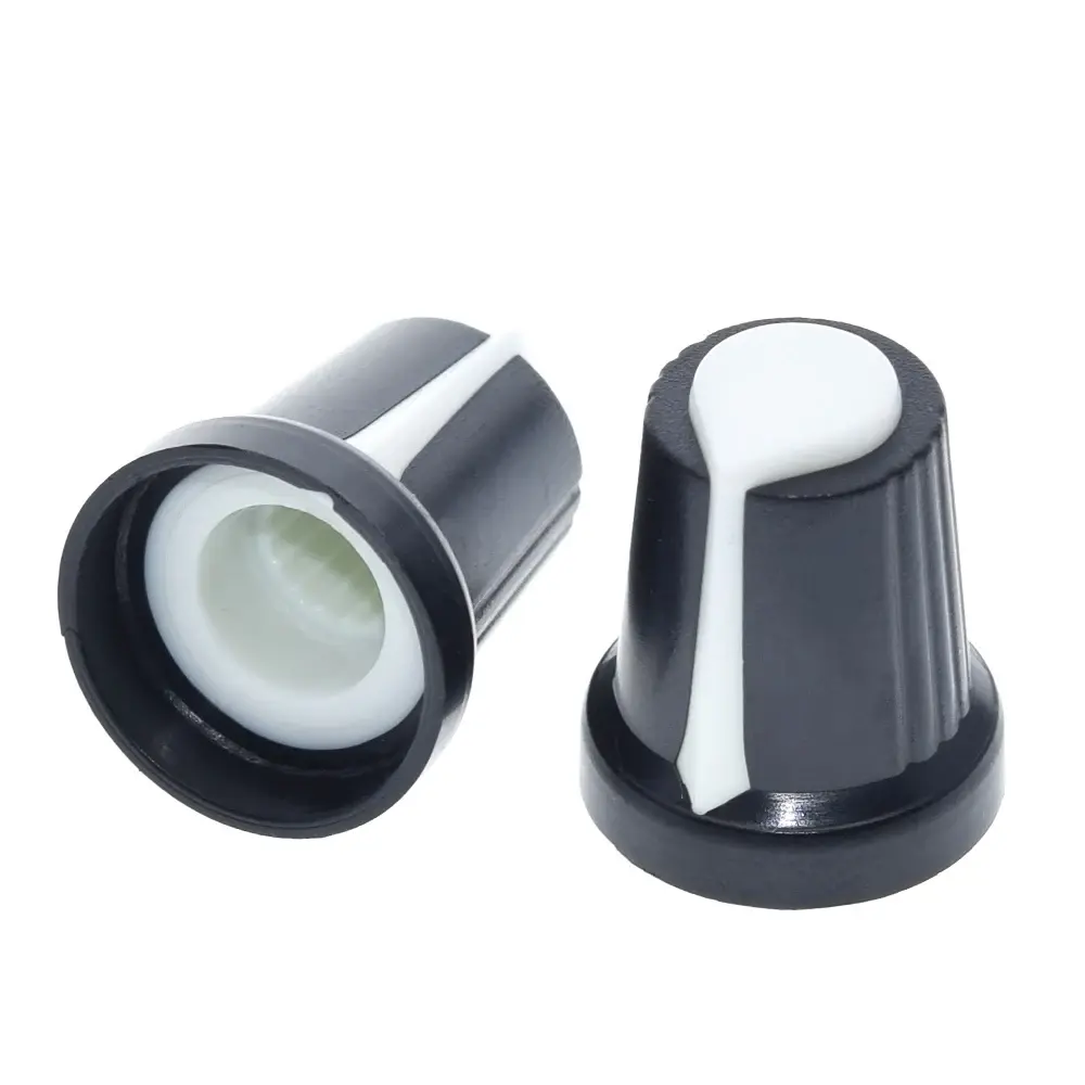 Tekerőgomb BK-s potenciométerhez/ 5 db /Fehér