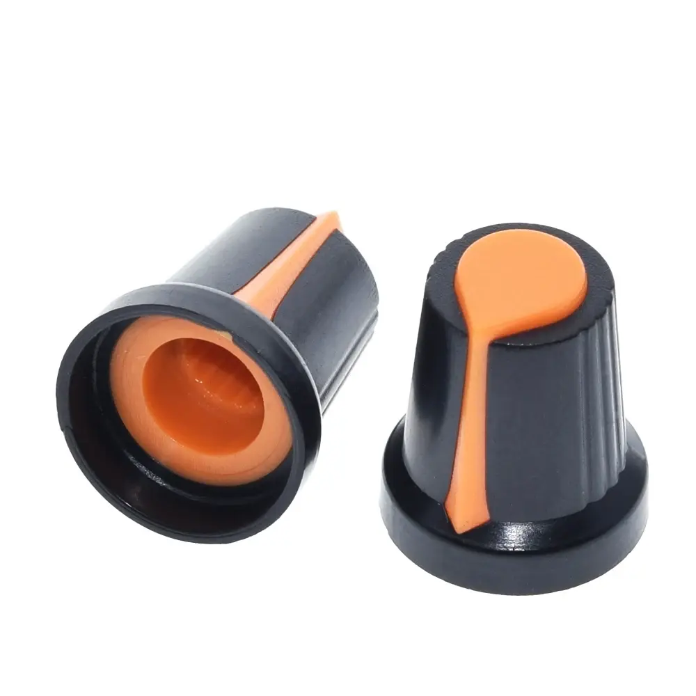 Tekerőgomb BK-s potenciométerhez/ 5 db /Narancs