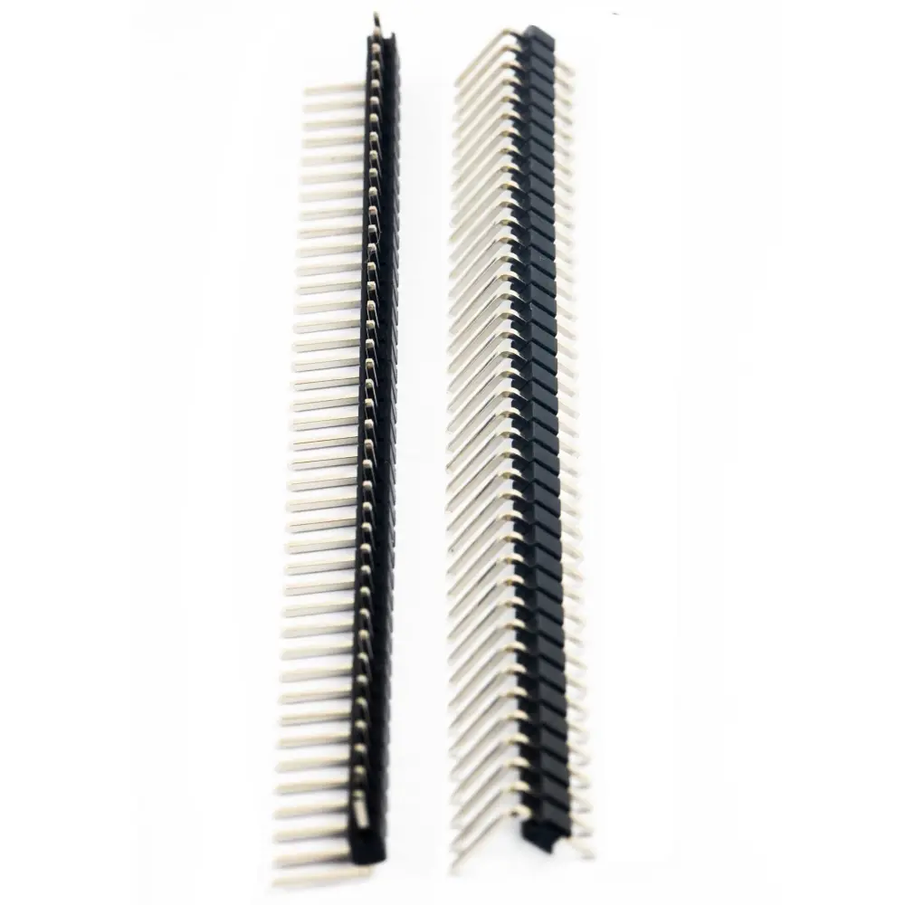Tüskesor 40 pin  90' fokos  2,54 mm tördelhető