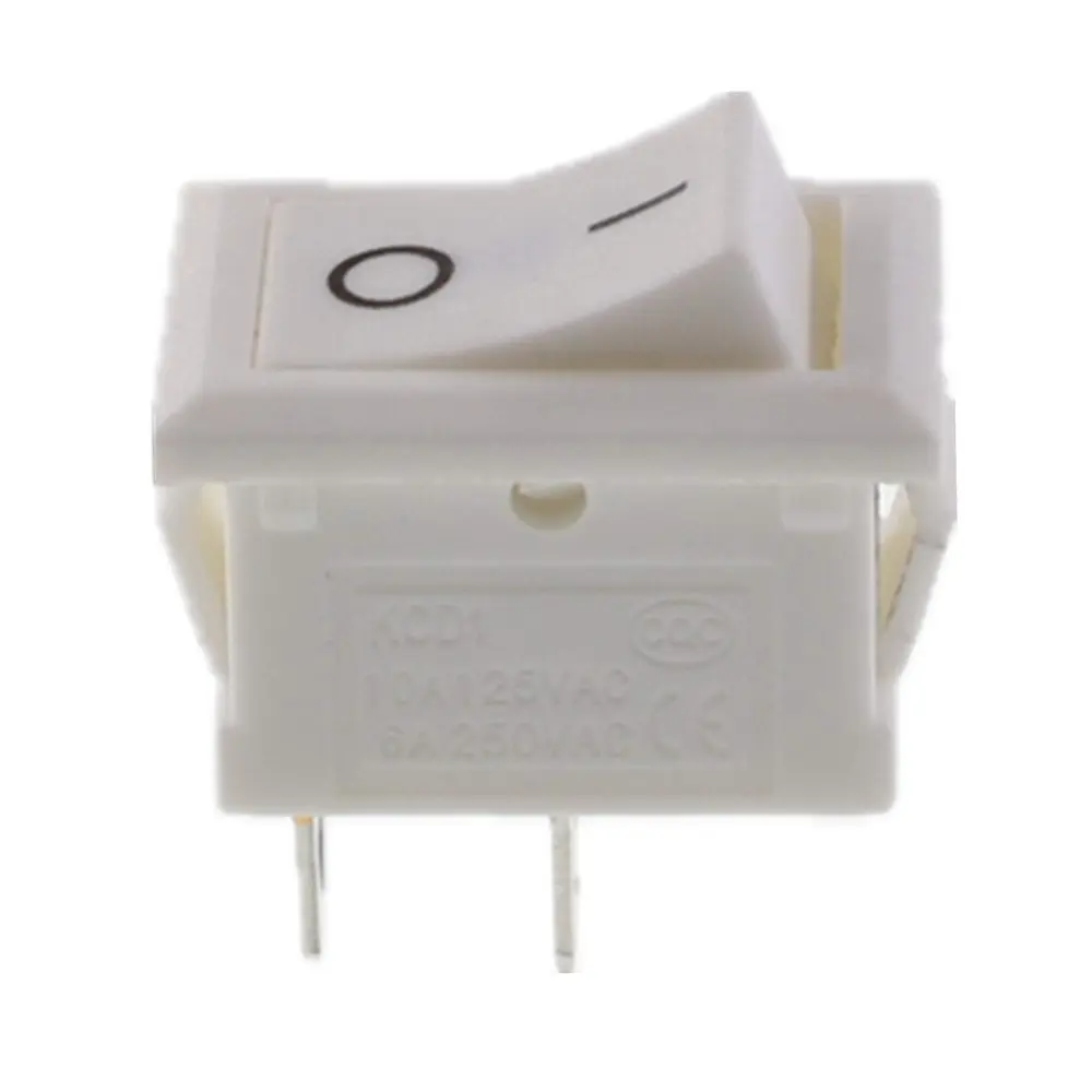 Billenő kapcsoló 3A/250V/2 láb fehér (21x15 mm külső)
