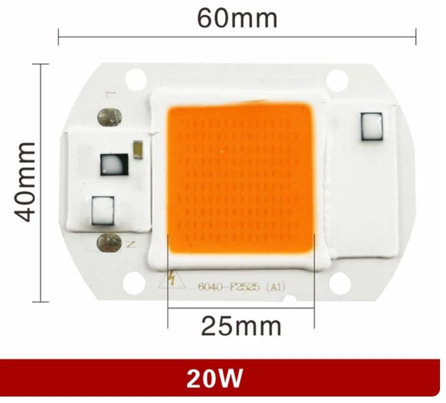 LED növénylámpa - teljes spektrum - 20W - COB