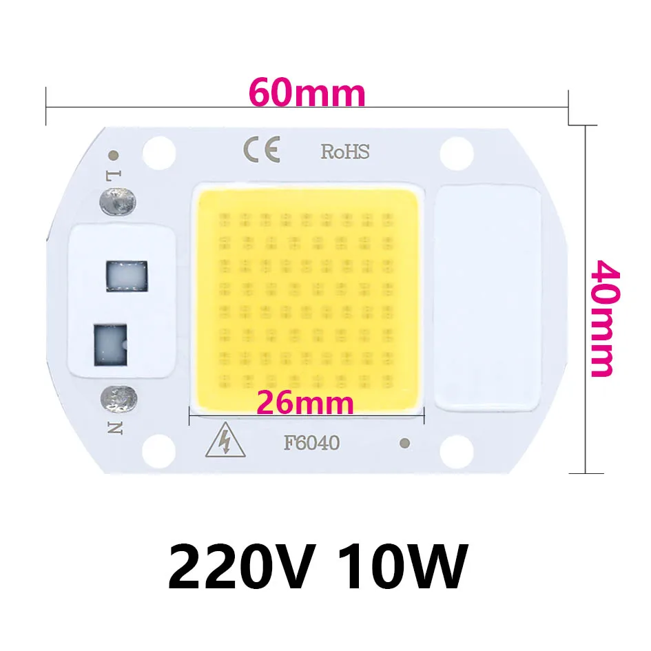 Led COB reflektor 10W/ meleg fehér