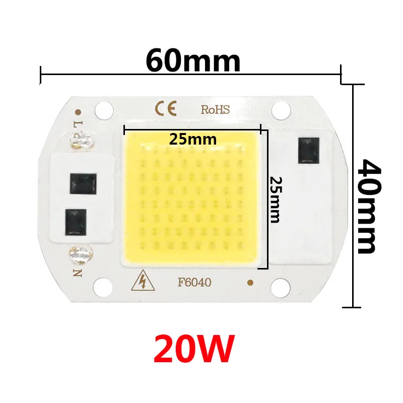 Led COB reflektor 20W/ meleg fehér